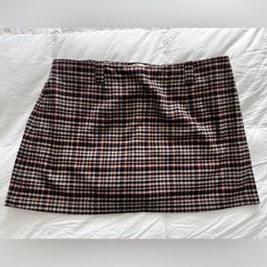 Abercrombie & Fitch Plaid Mini Skort Size Large